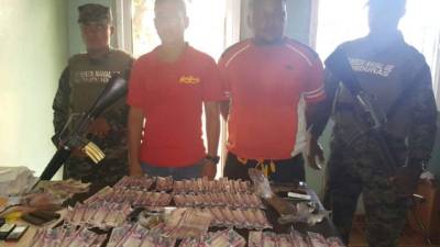 Los detenidos y las evidencias fueron puestas a la orden de la fiscalia de turno de Puerto Lempira.