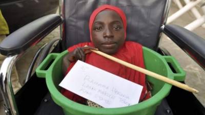 Rahama Haruna, fotografiada en Kano, la ciudad de Nigeria en la que vive. Foto de Sani Maikatanga.