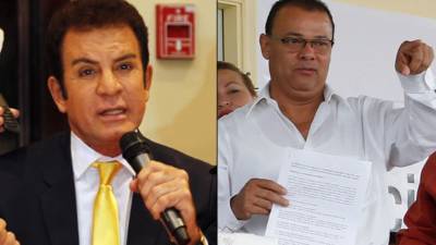 Salvador Nasralla, candidato presidencial por el Partido Anticorrupción. Andrés Pavón, candidato presidencial por la alianza Faper-UD