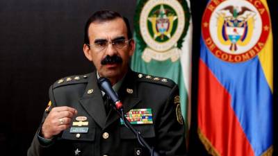 El general Rodolfo Palomino llegó a la dirección de la Policía de Colombia en agosto de 2013. Foto: EFE/Leonardo Muñoz