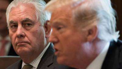 El mandatario estadounidense anunció hoy sorpresivamente el despido de su secretario de Estado, Rex Tillerson.