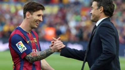 Luis Enrique y Messi marchan en la cima de la liga española.