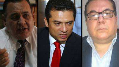 Raúl Pineda Alvarado, Yuri Sabas y Juan Carlos Barrientos.