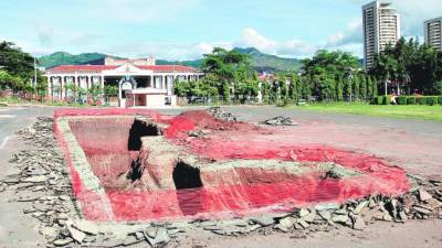 Las obras ya se construyen en el área designada.