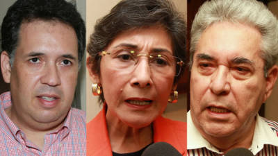 Rodolfo Dumas, Maribel Espinoza y Ramón Zúniga Ugarte