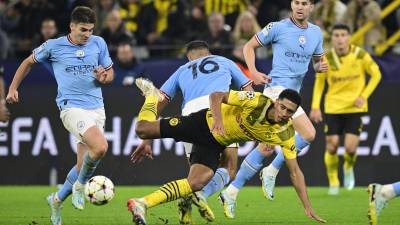 El City se coloca como el líder del Grupo G con once unidades, mientras que el Dortmund en segundo lugar con ocho puntos a falta de una jornada.
