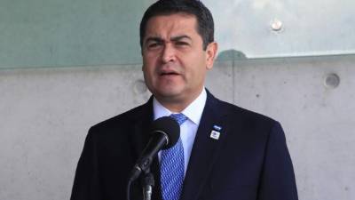 El presidente Juan Orlando Hernández.