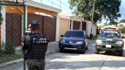 La casa quedó asegurada por la Policía Militar de Honduras.