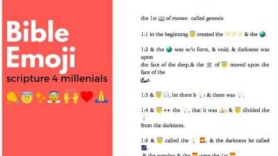 La Biblia en emojis está pensada para los millenials.