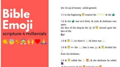 La Biblia en emojis está pensada para los millenials.