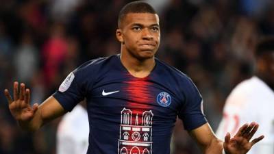 Kylian Mbappé levantó otra corona de Ligue 1 con el PSG. Foto AFP