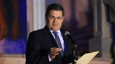 El mandatario Juan O. Hernández.