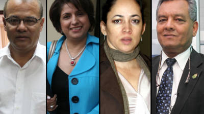Andrés Pavón, Nora Urbina, Sandra Ponce y Orle Solís.