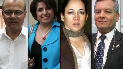 Andrés Pavón, Nora Urbina, Sandra Ponce y Orle Solís.