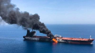 Los precios del petróleo se dispararon este jueves tras los ataques contra dos buques cisterna en el Golfo./AFP.