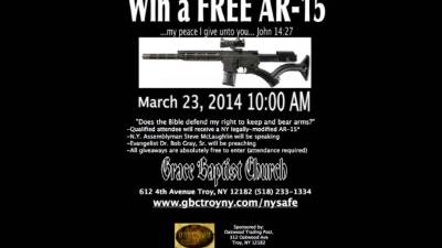 El polémico sorteo cuenta con el apoyo del asambleísta republicano Steve McLaughlin, que tiene previsto hablar durante el servicio del próximo día 23.