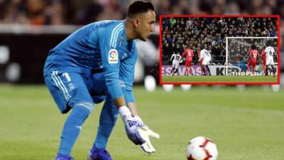 Keylor Navas está en el ojo de la crítica por este gol que encajó ante Valencia.