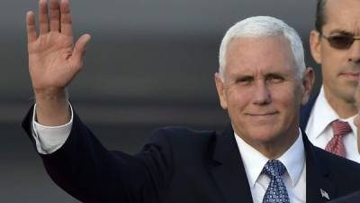 Pence llega este jueves a Guatemala en la última parada de una gira que le llevó a recorrer varios países de la región./AFP.