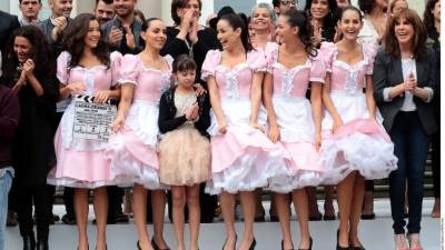 Las actrices cuando hicieron el anuncio oficial.