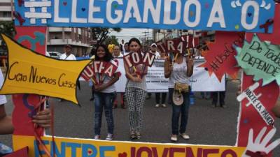 Los jóvenes sampedranos se identificaron con la prevención de VIH y se propusieron ser la generación de cero afectados por la enfermedad. Fotos: Cristina Santos.
