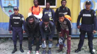 Issaka Abdul Rahman (36) de oficio agricultor; Habiby Mohammol Musah (29) electrisista; Salomon Mensah (31) comerciante; Hadjenty Qnarshfe de (38) pescador; Issaka Yahaya (41) pescador y Aby Sody (26) pescador fueron detenidos en Ocotepeque.