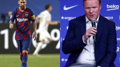 Lionel Messi le ha expresado a Koeman que se ve fuera del Barcelona.