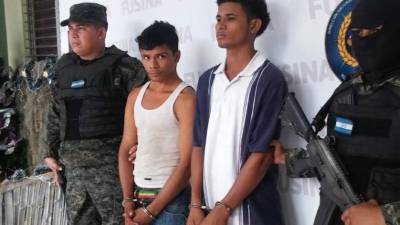 Delmer Romero López y Nahún Sánchez Márquez fueron presentados en la sede de Fusina en San Pedro Sula.