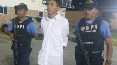 Diego Francisco Torres Flores, al momento de su detención. Foto archivo.