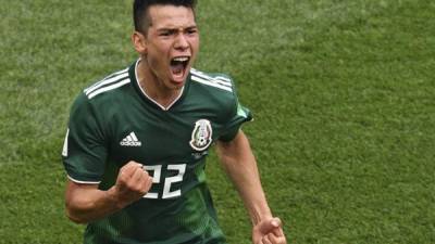 Hirving Lozano le dio la histórica victoria a México ante Alemania. FOTO AFP.