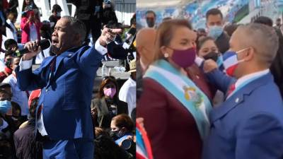 Héctor Acosta, el “Torito”, asistió a la toma de posesión de la presidenta Xiomara Castro de Zelaya.
