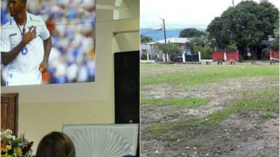 Juan Carlos García inició su carrera en el fútbol en su natal Tela, en la reconocida cancha del barrio La Curva, llamada Dodgers.