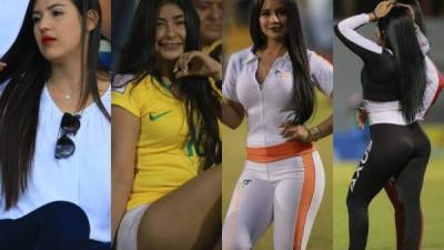 La Jornada 12 del torneo Apertura de la Liga Nacional de Honduras ha hecho llegar lindas chicas a cada uno de los estadios. Los clásicos Olimpia 2-1 Marathón y Real España 1-1 Motagua contaron con hermosas mujeres.
