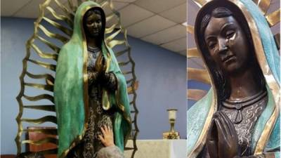 Una Virgen que llora aceite de oliva en Nuevo México ha sorprendido a los feligreses católicos del sur de EEUU.