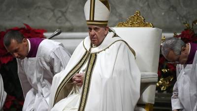 El papa Francisco dio su mensaje navideño.