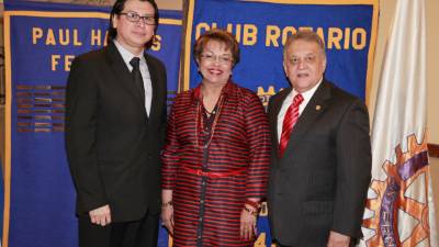 Rider Andino, Santa Euceda y Carlos Bueso.