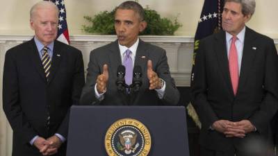 El vicepresidente Joe Biden y el secretario de Estado John Kerry respaldaron a Obama.