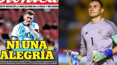 Las selecciones de Argentina y Costa Rica fueron derrotadas el viernes ante Venezuela y Guatemala respectivamente por lo que han sido objeto de críticas. Además, Cristiano Ronaldo no pudo con Portugal ante Ucrania. Entérate lo que dice la prensa internacional.