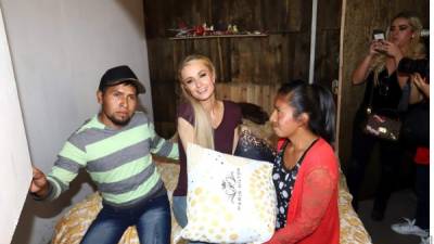 La socialité estadounidense llegó a México para supervisar la construcción de varias casas que había prometido a los afectados del terremoto del 19 de septiembre de 2017.