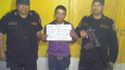 El sospechoso fue detenido por la Policía Nacional.