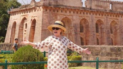 La ex primera dama viajó a la India para promocionar su nuevo libro que habla sobre su derrota en la campaña presidencial estadounidense.//AFP.