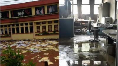 La municipalidad de Siguatepeque fue saqueada la noche de jueves por manifestastes de la Alianza de Oposición.