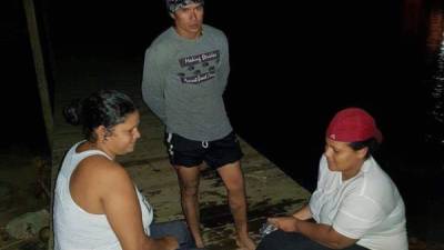 Los tripulantes Onan Martínez Vargas, Cristal Sagrario Jones Martínez y Juventina Marisel Martínez fueron rescatados ayer en la noche.