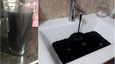 Habitantes de la ciudad venezolana de Valencia denunciaron este miércoles que a seis días de registrarse el apagón nacional, el suministro de agua comenzó a llegar a sus hogares con un color similar al del petróleo.