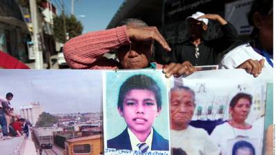 En México se realiza La Semana del Migrante, integrantes de la caravana de madres que buscan a sus hijos participan de ella. Fotografía de Archivo de Reforma.