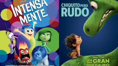 'Intensamente' fue todo un éxito en taquilla. Por su parte, 'Un gran dinosaurio' se estrena este mes.