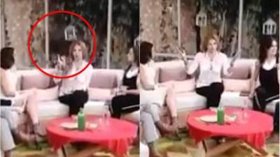 Mhoni Vidente afirma que un espíritu pasó detrás de ella.