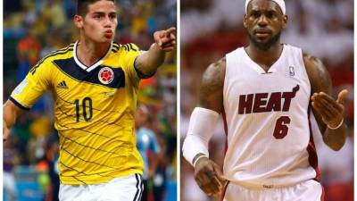 James Rodríguez deslumbró a LeBron James con su actuación ante Uruguay.