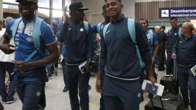 Los jugadores se mostraron sonriente y con la confianza de poder destacar. Foto Juan Salgado, enviado especial.