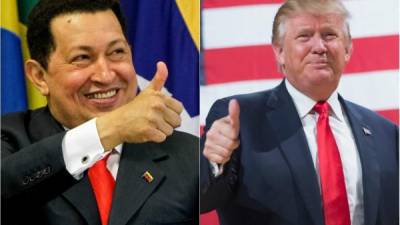 La campaña de Clinton ha comparado el discurso de Trump con el del fallecido expresidente venezolano, Hugo Chávez.