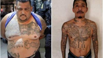 En esta imagen aparecen en el momento en que fueron capturados 'Cholo Houston' y 'El Poison'.